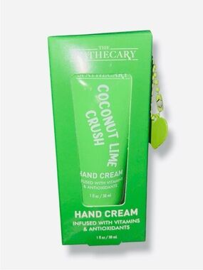 The Apothecary Coconut Lime Crush Hand Cream w/ Keychain Charm